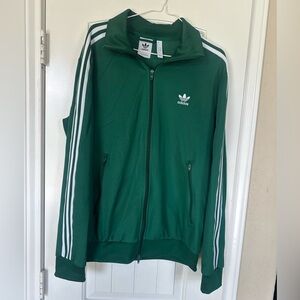 Adidas Originals Beckenbauer Classic Dark Green Retro Track Jacket Top Men’s LRG